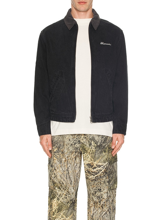 thisisneverthat Denim Work Jacket in Black | FWRD