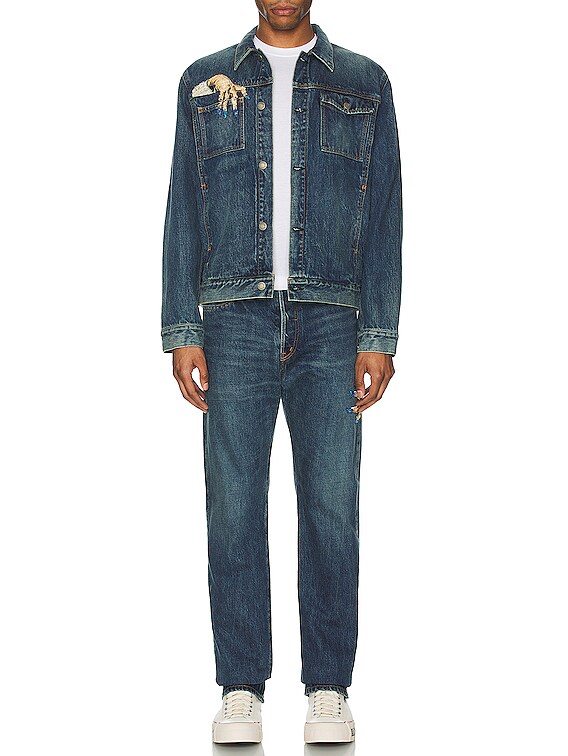 Undercover Hand Denim Jean in Indigo | FWRD