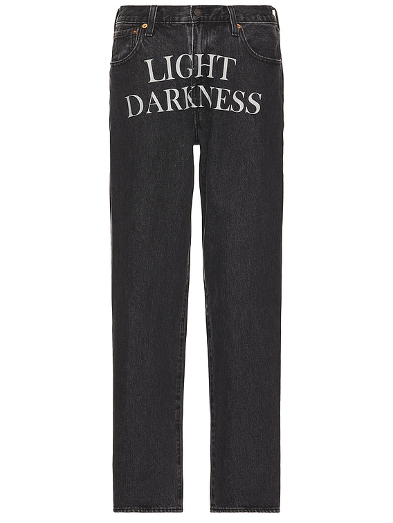 UNDERCOVER ブラックデニム Undercover x Levi's Baggy Jean in Black | FWRD