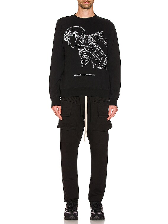Undercover Evangelion Crewneck Sweater in Black | FWRD