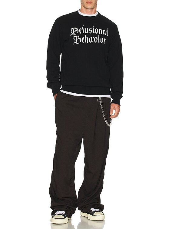 UNDER COVER SKULLBERRY スウェット Undercover Delusional Behavior Sweatshirt in Black | FWRD