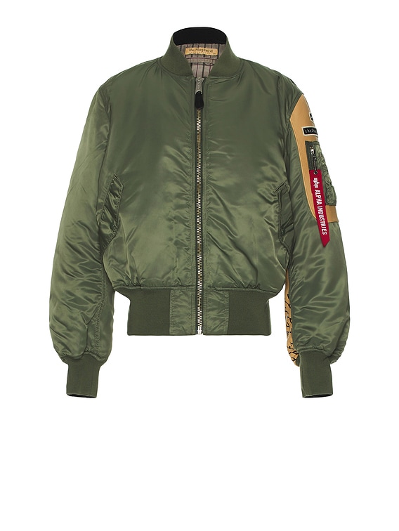 Undercover x Fragment The Shepherd MA-1 in Khaki | FWRD