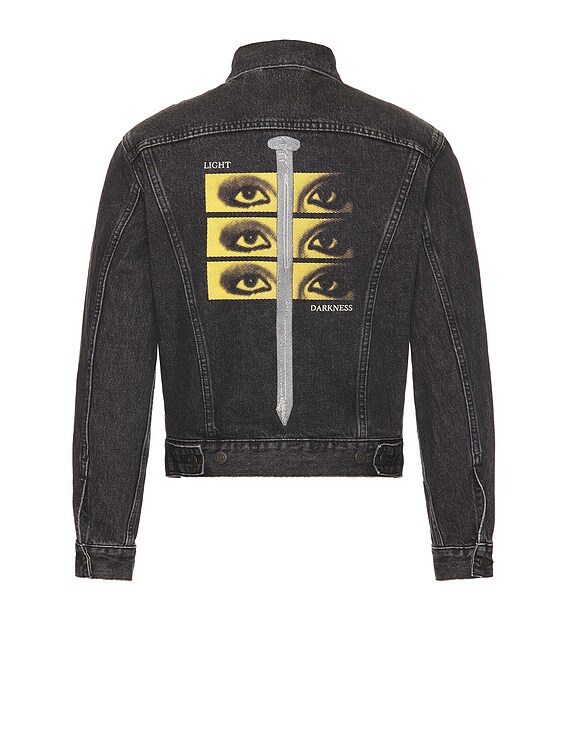 Undercover x Levi's Type 3 Trucker in Black | FWRD Undercover x Levi's Type 3 Trucker in Black | FWRD