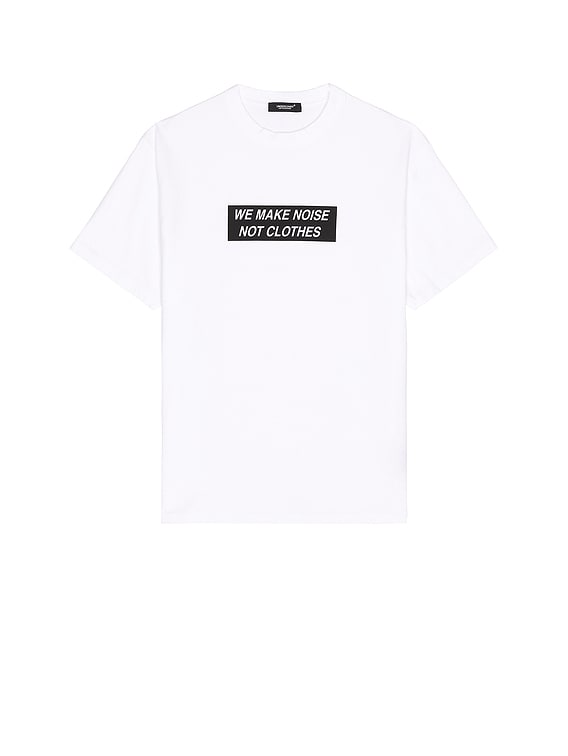 Undercover We Make Noise Tee in White | FWRD