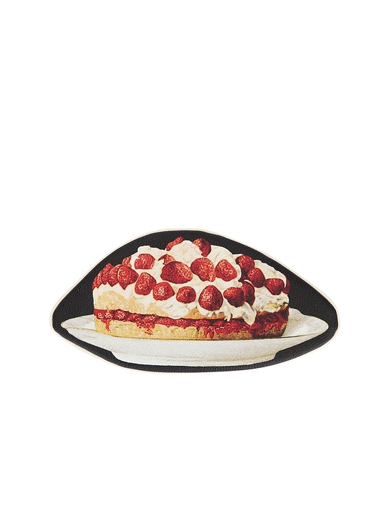 Undercover Strawberry Cake Pouch in Black | FWRD