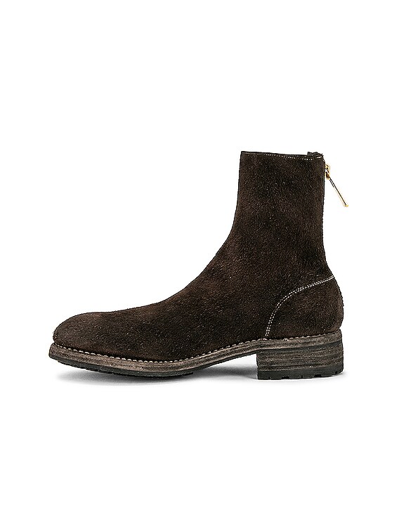 Undercover x Guidi Customized Boots in Dark Brown | FWRD