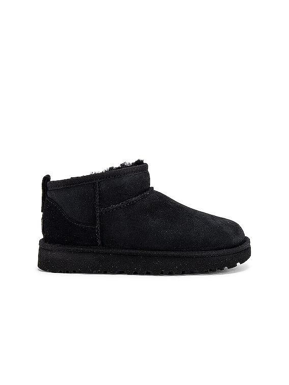 UGG Classic Ultra Mini Boot in Black | FWRD