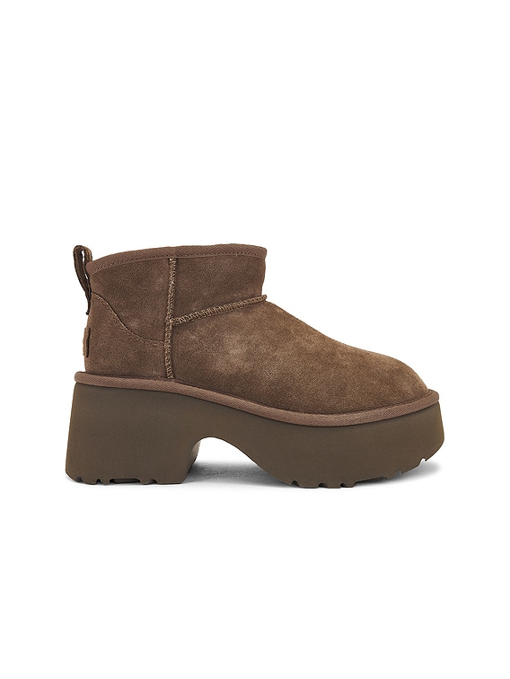 UGG Classic Ultra Mini New Heights Boot in Hickory | FWRD