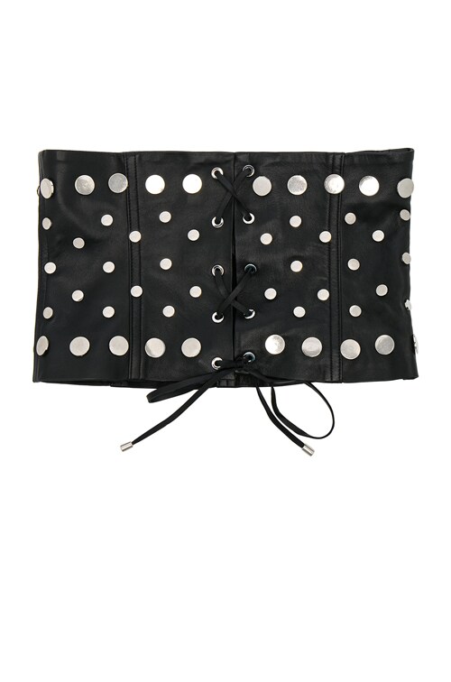 Understated Leather Ultimate for FWRD Studded Suede Lace-Up Corset Belt Understated Leather Ultimate | Accessories | Understated  main image 2