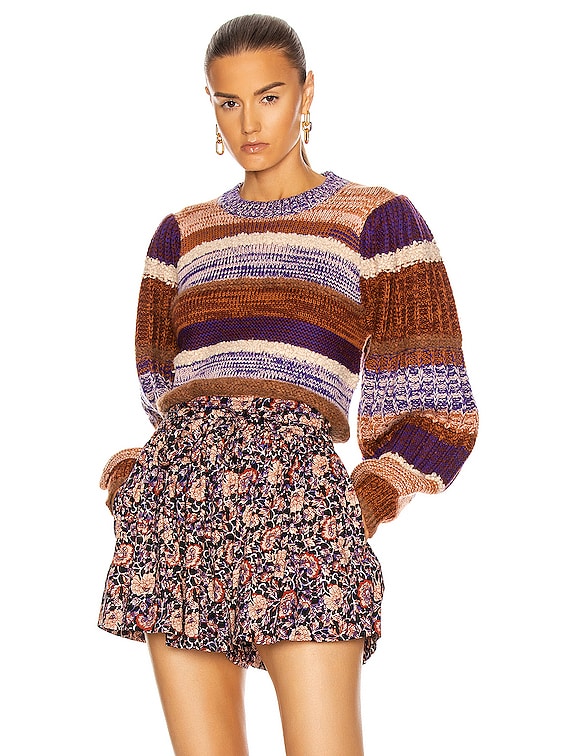 Ulla Johnson Samara Pullover in Plum FWRD