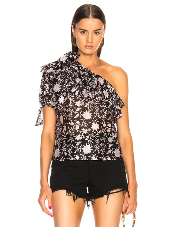 Ulla Johnson Goldie Top in Midnight | FWRD