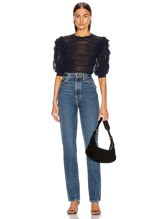 残りわずか！！★ULLA JOHNSON★アバロンスカート Ulla Johnson Aveline Top in Midnight | FWRD