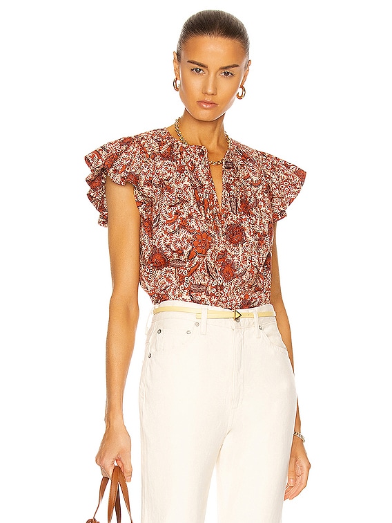 Ulla Johnson SHANI ブラウス - Brick | FWRD 