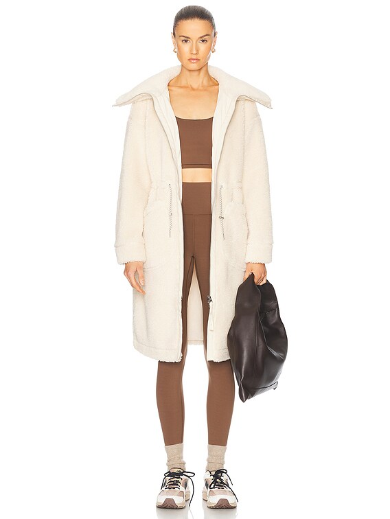 Varley Logan Sherpa Coat in Sandshell | FWRD