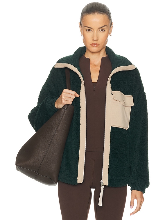 Varley Lowell Sherpa Jacket in Pine Grove | FWRD