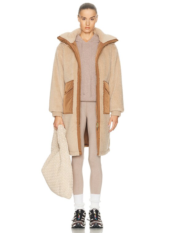 Varley Theia Reversible Coat in Light Taupe & Cocoa Dust | FWRD