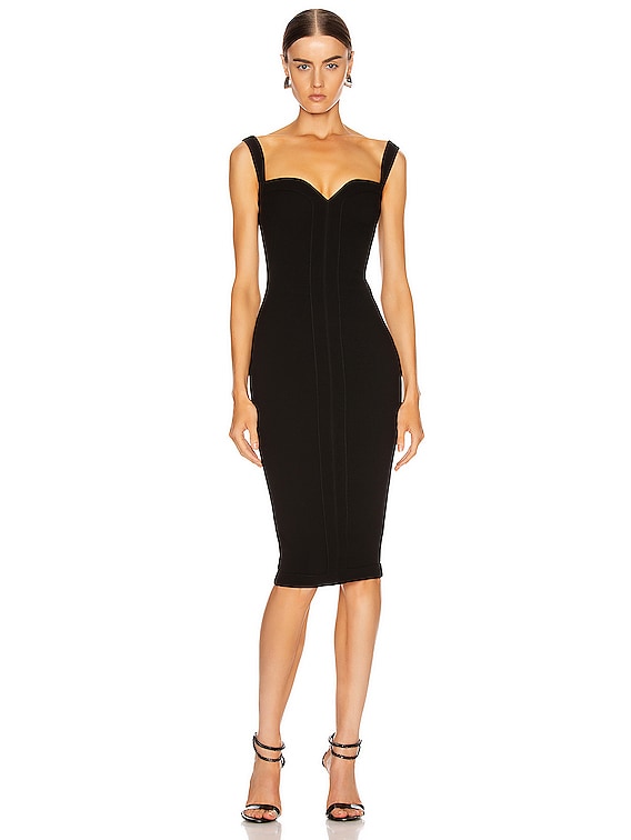 slim fit dress slacks Lake Como Fitted Bodice Cami Strap Midi Dress Navy main image 1