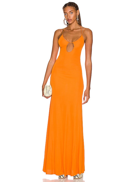 Victoria beckham outlet orange dress