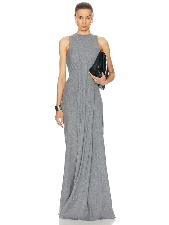 Victoria Beckham Sleeveless Maxi Dress in Titanium | FWRD