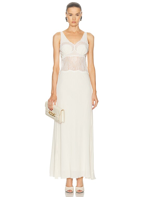 【23AW NEW】Victoria Beckham_woman / マキシドレス / Ivory 23AW NEW】Victoria Beckham_woman / マキシドレス / Ivory