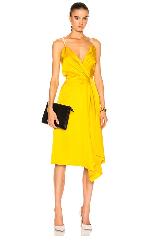 Yellow Silk Dress Online Sales, UP TO ...