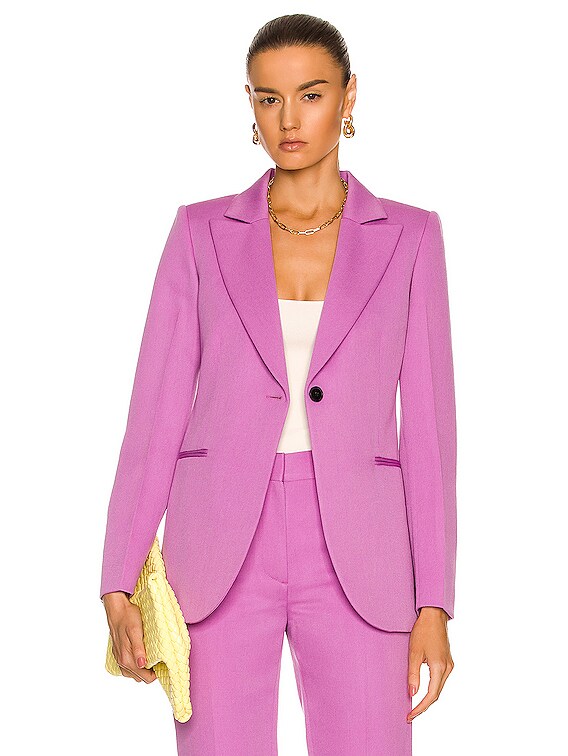 Victoria Beckham Tailored Single Breasted Jacket in Lilac | FWRD