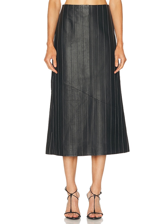 ワンピース VICTORIA BECKHAM Women Mid Skirts 1120WDR000825A Black VB Body high-rise knit midi skirt in black - Victoria