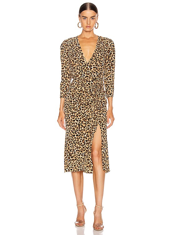 veronica beard leopard dress