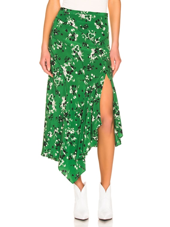 Veronica Beard Mac Skirt in Green Multi 
