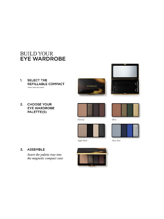 Victoria Beckham Beauty Eye Wardrobe Refillable Magnetic Compact