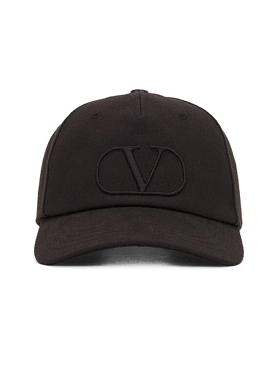 Valentino Garavani Valentino V Logo Signature Baseball Hat in Nero