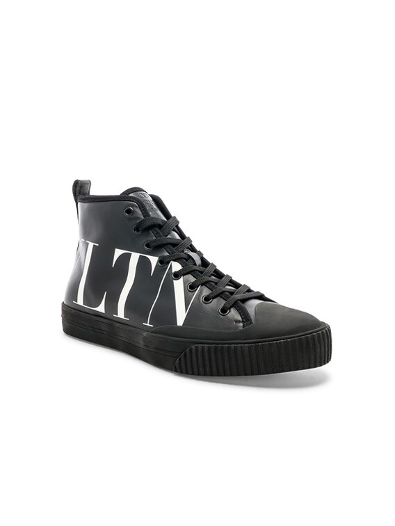 Valentino Garavani Leather VLTN Hi Top Sneakers in |