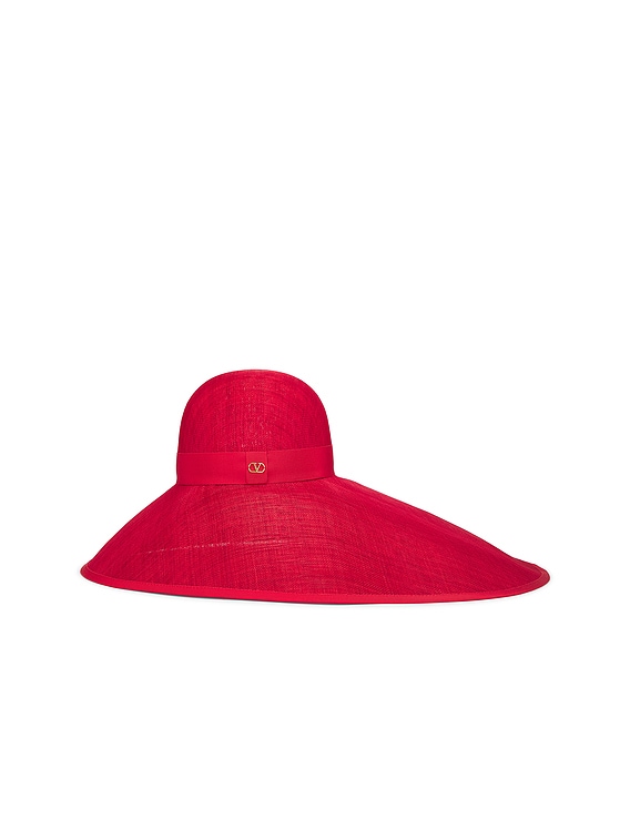 Valentino Garavani Large Brim Abaca Sun Hat Size 56 EU=21 7/8\