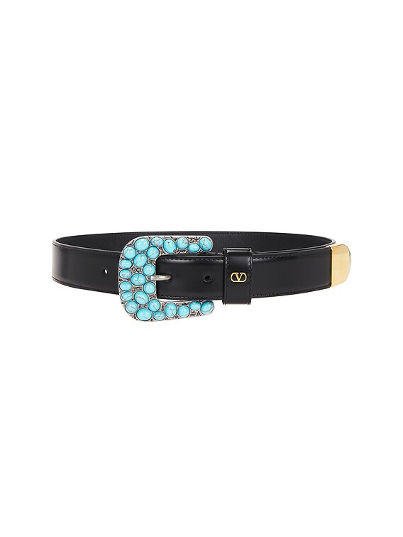 ◆VALENTINO GARAVANI◆ベルト Reversible Vlogo Signature Belt In Glossy Calfskin 30 Mm for