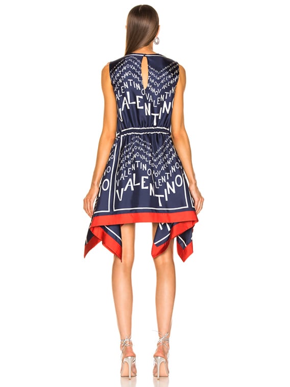 Valentino chevron twill dress top