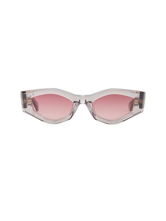 Valentino Garavani V-Tre Sunglasses in Grey & Gold | FWRD