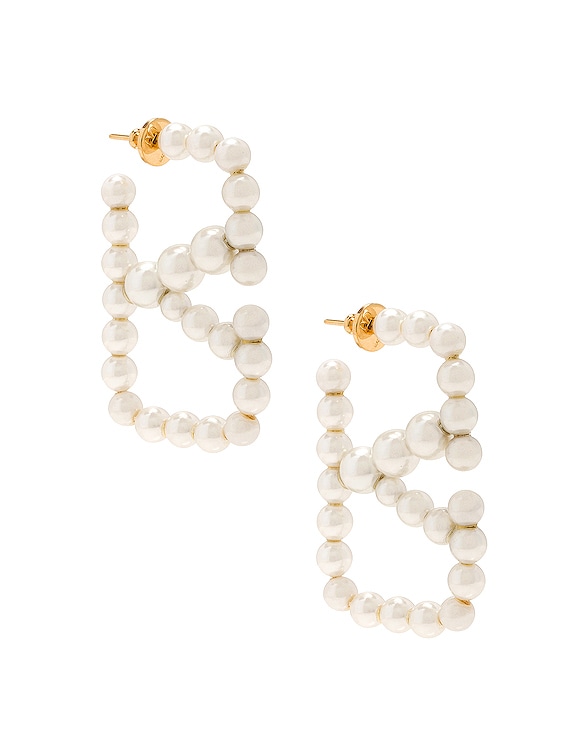 Valentino Garavani VLogo Signature pearl necklace - Gold