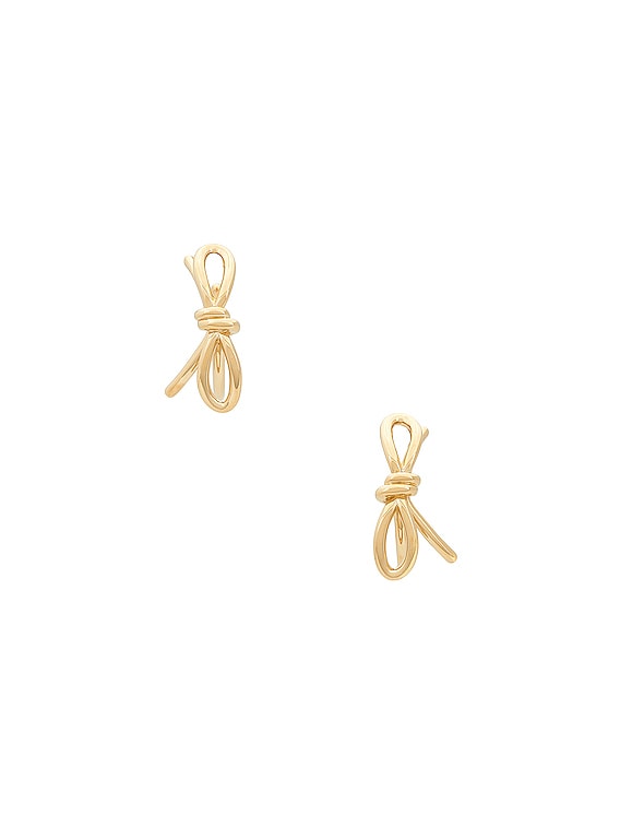 All Wrapped Up Bow Earrings - Gold - Closet Candy Boutique