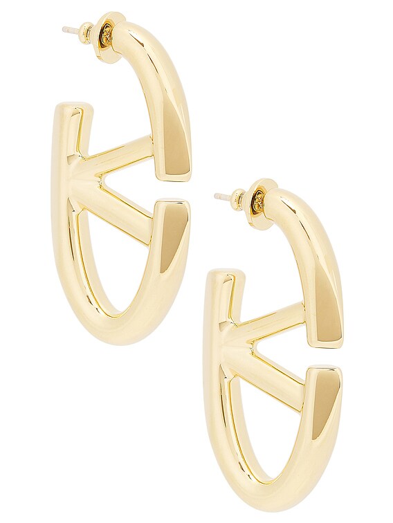 Valentino Garavani V Logo The Bold Edition Earrings in Oro