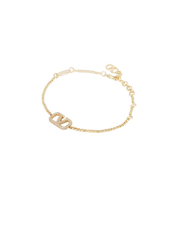 VALENTINO正規品/送料/関税込み Vロゴ Signature Bracelet Vlogo Signature Bracelet In Metal And Swarovski® Crystals