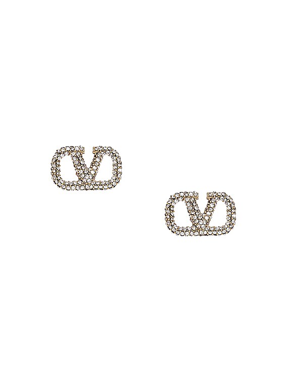 Valentino Vlogo Signature Crystal Earrings