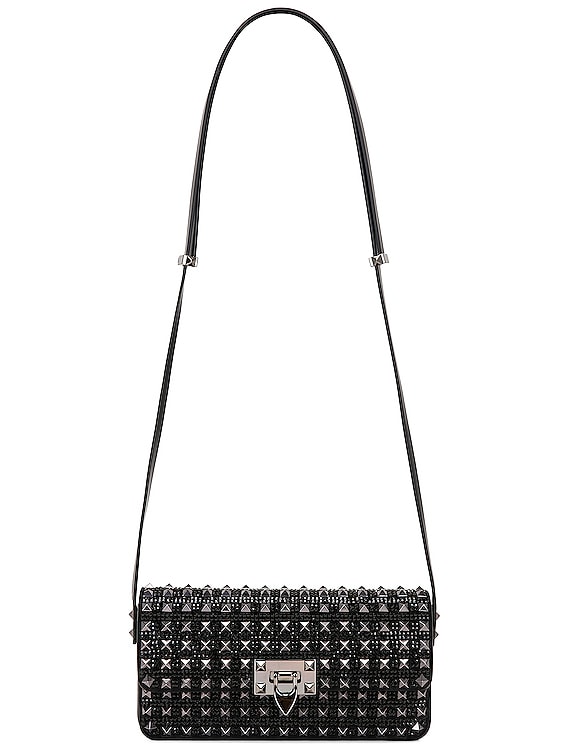 Valentino Garavani Rockstud East-West Leather Tote Bag