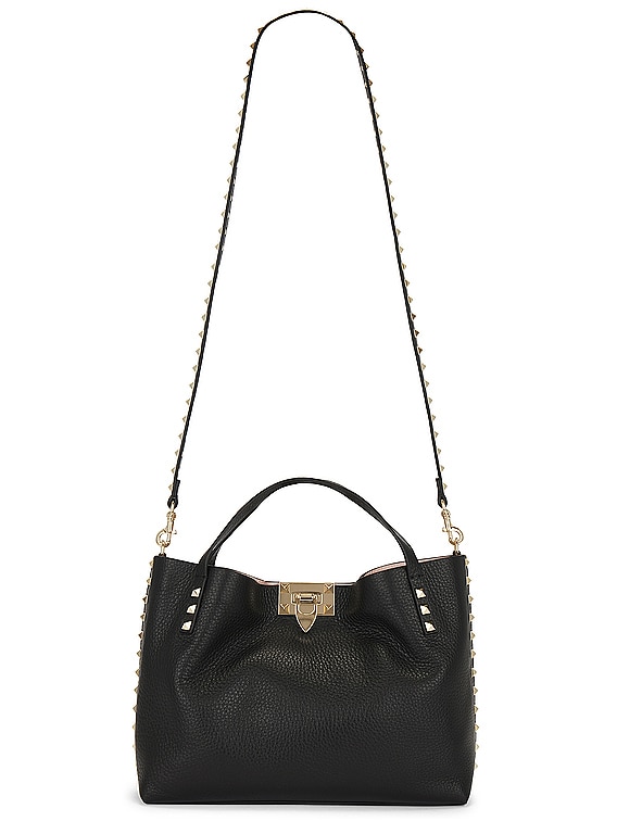 Rockstud Small leather tote
