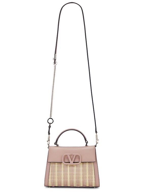 Valentino Garavani V Sling Small Top Handle Bag in Naturale Rose