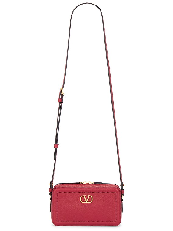 VIP【送料関税込】VALENTINO GARAVANI ALLTIME CAMERA BAG Valentino Garavani Alltime Mini Denim Camera Crossbody Bag