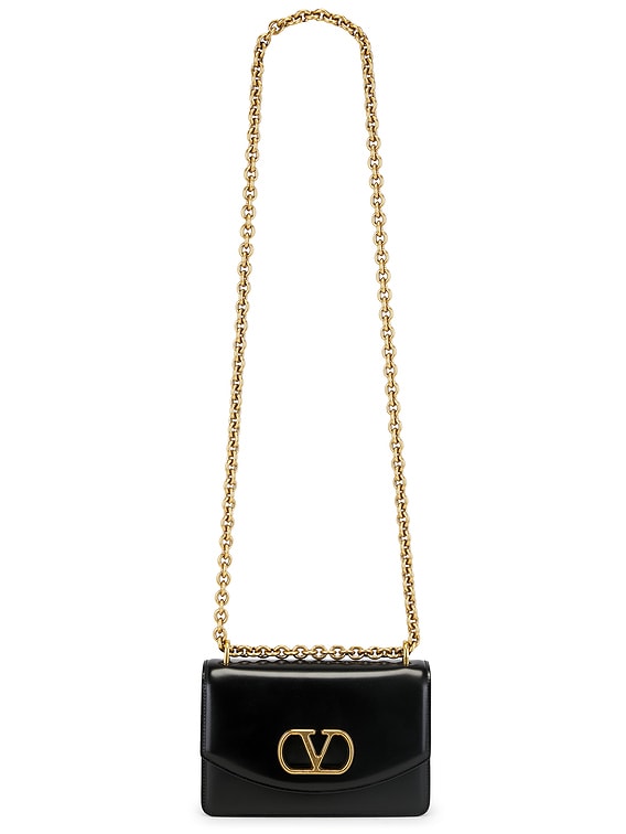 Valentino Garavani Vain Small Shoulder Bag in Nero | FWRD