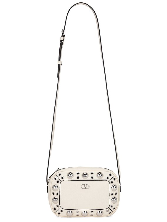 Valentino Garavani Nellcote Crossbody Bag in Light Ivory | FWRD