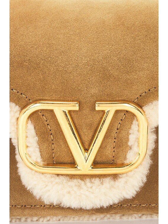Valentino Garavani Suede Alltime Apres L'hiver Shoulder Bag in