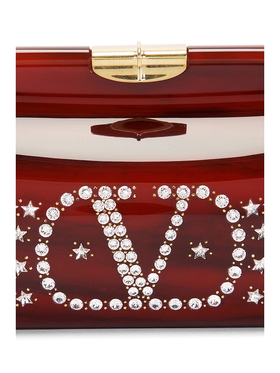 Valentino Garavani Pince Minaudiere Clutch in Tartarugato