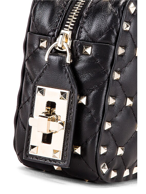 Valentino Garavani Rockstud Spike Small Duffle Bag in Nero